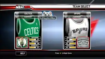 NBA 2K8 (USA) screen shot game playing